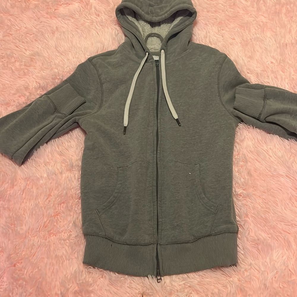 Goodfellow fleece lined grey zip up.